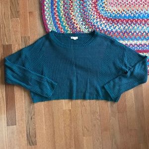 Urban Outfitters Cropped Green Sweater